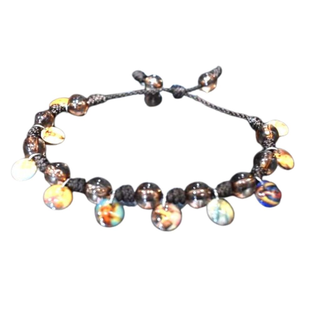 Jesus and The Arch Angels Handmade Adjustable Beaded Bracelet Spiritual Gift